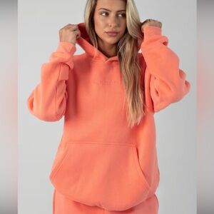 COMFRT Signature Hoodie in Coral Size 2XL